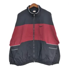 90年代 NIKE ナイキ ナイロンジャケット スポーツ ブラック (メンズ XL) 中古 古着 T0194