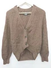 ◇ B:MING by BEAMS ビーミング by ビームス 長袖 ニット カーディガン 表記なし ブラウン レディース P  【1408200002432】
