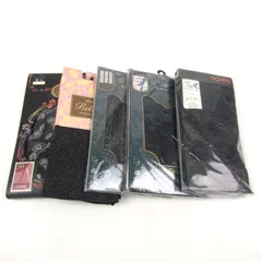 アツギ/靴下屋他 柄タイツ等 5点セット M-L 未使用 まとめて 大量 レディース
