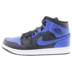 NIKE (ナイキ) AIR JORDAN 1 MID HYPER ROYAL エアジョーダン ハイパーロイヤル ミッドカット スニーカー ブラック/ブルー US10/28cm 554724‐077
