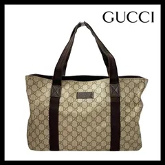 tmk様 GUCCI グッチ GGスプリーム レザー PVC トートバッグ