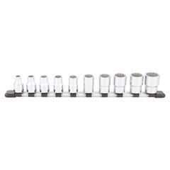 HD410:内容10点 トネ(TONE) ソケットセット(12角・ホルダー付) HD410 差込角12.7mm(1/2＂) 内容10点