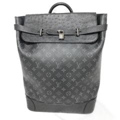 LOUIS VUITTON ルイ・ヴィトン スティーマー エキゾチック オーストリッチ モノグラム エクリプス ノワール リュックサック バックパック N93492