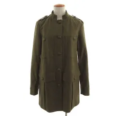 ザラ トラファルック ZARA Trafaluc コート マオカラー コットン カーキ XS