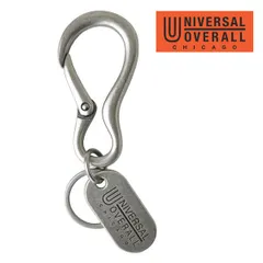 UNIVERSAL OVERALL キーホルダー 《19シルバー》新品 未使用 ユニバーサルオーバーオール キーリング カラビナ ドッグタグ【A6H】【メール便4】ファッション メンズ
