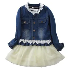 ２点セット ドッキング ワンピース Gジャン 110-160 韓国子供服