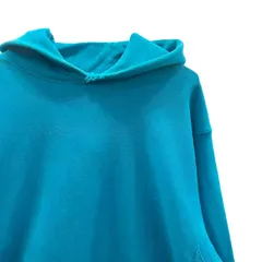 90s ビンテージ チャンピオン リバースウィーブ 目無し 刺繍 スウェット パーカー XLサイズ ターコイズ USA製 80年代 アメリカ製 vintage champion トリコタグ