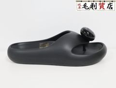LOEWE ロエベ BUBBLE THONG SLIDE バブル アナグラム ラバー トングサンダル ブラック サイズ42 未使用 サンダル