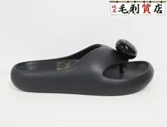 LOEWE ロエベ BUBBLE THONG SLIDE バブル アナグラム ラバー トングサンダル ブラック サイズ42 未使用 サンダルのサムネイル