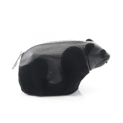 ロエベ LOEWE コインケース パンダ コインパース 199.61JH75 ブラック レザー アニマル コインケース パンダ レディース Used Aのサムネイル
