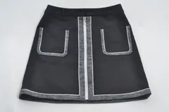 LANVIN - coco 中古 ランバンスポール LANVIN SPORT レディース スカート 36(S) 黒  ブラック  フロントフルジップ 秋冬 LANVIN - coco 中古 ランバンスポール LANVIN SPORT レディース
