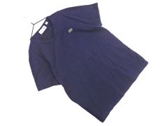 LACOSTE ラコステ SLIM FIT Vネック Tシャツ sizeXS/紺 ■◆ レディース