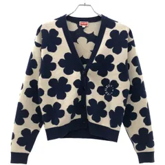 KENZO ケンゾー Boke Flower フラワーカーディガン FC62CA3263CO ネイビー Sのサムネイル