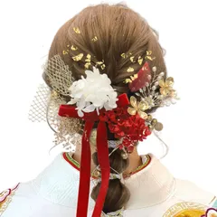 『数量限定』 かすみ草 人気 ヘアーアクセサリー 造花飾り 和玉 和服 七五三 結婚式 和風 袴 着物 振り袖 和装 花 アジサイ ドライフラワー リボン 浴衣 髪飾り 髪飾り 卒業式 （XTS008） 【5色展開】成人式 [SOMILA]