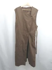 ◇ ⊇ Ambre Neige アンブルネージュ 無地 - ロングジレコート サイズF ブラウン系 レディース E  【1506230025220】