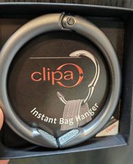 新品 クリッパ バッグハンガー clipa clipa2デスク クローゼット リング カバン掛け フック カバン置き 旅行 買物 耐荷重15kg デスク 頑丈 つやなしブラックシルバー