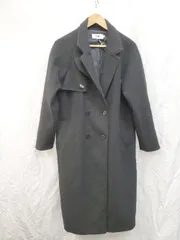 ◇ AZUL BY MOUSSY アズールバイマウジー ロング シンプル キレイめ 長袖 コート サイズM ブラック レディース P  【1405090019724】のサムネイル