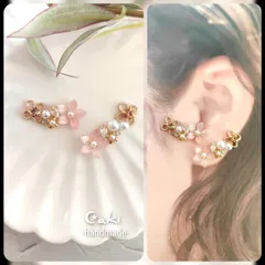 お花❀プチイヤーカフセット♪ハンドメイド