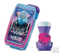 【中古】食玩 おもちゃ 3.ガンデフォン50＆レックスバイスタンプ 「仮面ライダーリバイス スグにつくれる!!ライダーごっこ」