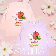 新入荷　ハローキティはらぺこあおむし長袖Tシャツ子供服　子供服 サンリオ　sanrio