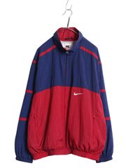 90s ナイキ フルジップ ナイロン トラック ジャケット メンズ XL  