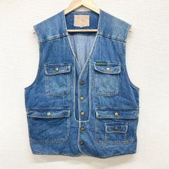 MANX デニムベスト スナップボタン サイズ：Boy's 4L インディゴ