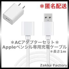 ＊ACアダプターセット＊ アップルペンシル Apple pencil 充電 ケーブル 第一世代用 / Appleペンシル アップルPencil アップル ペンシル  第1世代用 充電ケーブル 充電器