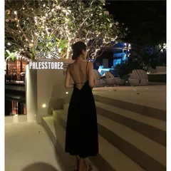 ワンピース レディース コンサバ 夏 キャミソールドレス サマードレス バックコンシャス スリット ロング丈 黒 リゾート パーティー ディナー