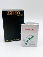 ZIPPO/ジッポー　オイルライター　シルバー　OKINAWA/沖縄　鏡面　AS093