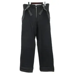 コムサデモードメン COMME CA DU MODE MEN パンツ オーバーオール サロペット 総柄 ブラック M 240801Eのサムネイル