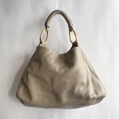 【美品】SAZABY サザビー　ワンハンドルバッグ　グレージュ　ハンドバッグ