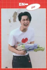 【中古】食玩 ステッカー・シール ジェイ(縁：赤) ノーマルシール 「ENHYPEN ツインウエハース」