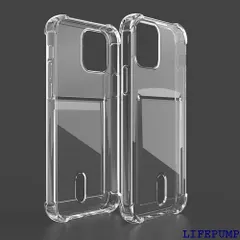 HOMUKI iPhone14ケース クリア カード収納ケースアイフォン14 カードケース 透明 背面収納 iphone14カバー iphone 14スマホケース カード ソフト バンパーケース 携帯カバー 薄型 軽量 TPUシリコンカバ ne 14 1496