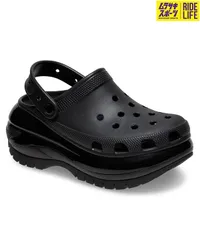 【ムラスポ公式】CROCS クロックス MEGA CRUSH CLOG メガ クラッシュ クロッグ メンズ レディース シューズ 厚底 サンダル スニーカー ストリート 207988-001 Black