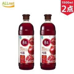 ホンチョ ざくろ酢 1500ml×2本セット むお酢 健康飲料 韓国飲み物 韓国食品 ザクロ酢 ホンチョ 1.5L