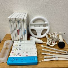 Wii本体+ソフト7本+タタコン2台 4人ですぐ遊べるセット - メルカリ