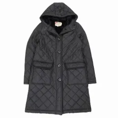 Traditional Weatherwear トラディショナル ウェザーウェア 英国製 キルティング コート ジャケット 38 M 黒 レディース 【中古】