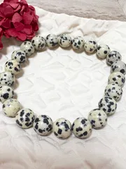 天然石 ブレスレット ダルメシアンジャスパー