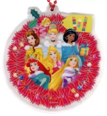 【中古】置物・装飾品 ディズニープリンセス アクリルオーナメント 「Happyくじ ディズニー クリスマスオーナメントくじ2024」 アクリルオーナメント賞