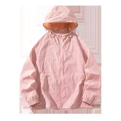 UVパーカー ラッシュガード マウンテンパーカー メンズ レディース UPF50+ 接触冷感 薄手 日焼け防止 無地 スポーツ ナイロンパーカー 羽織り 軽量 紫外線対策 UVカット 春 夏 アウター フード付き 男女兼用 旅行 シンプル feifu01