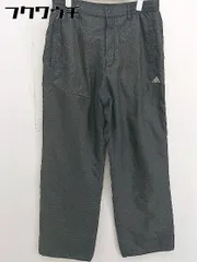 ◇ adidas アディダス ウエストゴム チェック 中綿 パンツ サイズL ブラック系 メンズ  【1109200006221】