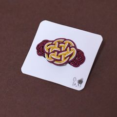 亀結びのバレッタ