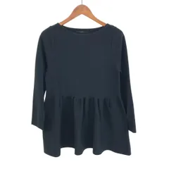 liesse リエス 23AW ペプラムニットトップス  サイズ:表記なし AO136KS006 ブラック  レディース プルオーバー トップス liesse リエス 23AW ペプラムニットトップス サイズ:表記なし