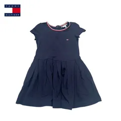 1528◯ TOMMY HILFIGER 104 ワンピース　ネイビー