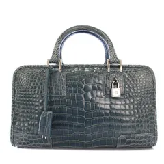 2/LOEWE ロエベ アマソナ 高級 クロコ ハンドバッグ 駅南やまご質店オンラインショップ / ロエベ LOEWE アマソナ