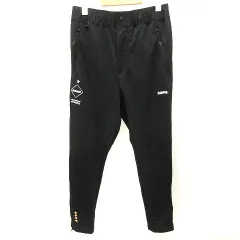 エフシーレアルブリストル F.C.Real Bristol FCRB FCRB-190001 スター刺繍トラックロングパンツ ロゴ ジッパーフライ 黒 ブラック S ボトムスのサムネイル