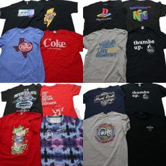 古着卸 まとめ売り 有名企業 半袖Tシャツ 16枚セット (メンズ XL ) ガスモンキー ベンツ 任天堂 プレイステーション 中古 古着 NA6977