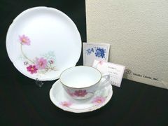大倉陶園 金蝕バラ 20cmデザート皿 ケーキ皿 2枚セット 箱と栞付き