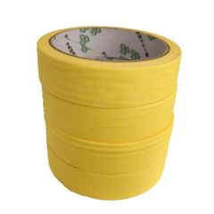 マスキングテープ 黄色 幅24mm 伸縮  雑貨 文房具 無地 固定 包装