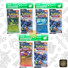 【セブンイレブン限定 プロモ付き】ポケモンカード ホワイトフレア×ブラックボルト　2パック×3（ポカブ・ツタージャ・ミジュマル）海外ポケカ